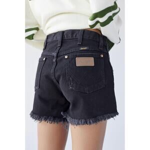 Wrangler Women's High Rise Festival‎ Denim Shorts Black - Size 26